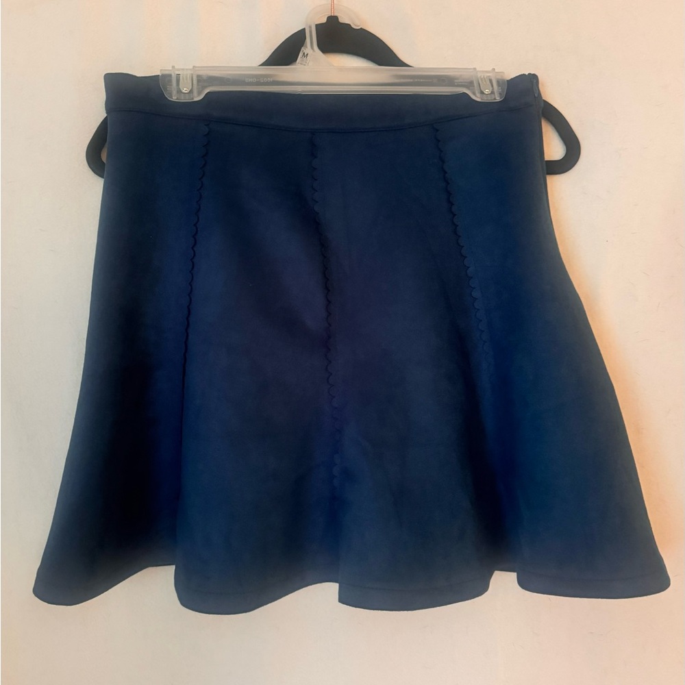 Adorable, blue suede skirt.  NWT